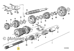 Antriebswelle ab 09/1980 bis 03/1985