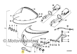 Blinkerhalter aus Edelstahl R60/6 - R100S