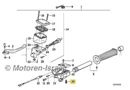 Cruise control screw right stainless steel R80/100R