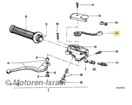 Nocken für Gasgriff 32mm 09/1974-09/1980