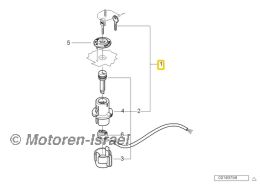 Zündlichtschalter komplett mit 3 Schlüssel für Paralever