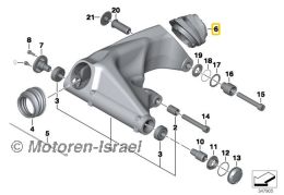 Rear swingarm gaiter R1200