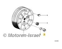 Bundmutter Radnabe hinten R65GS, R80G/S, R80ST Bj. 80-92