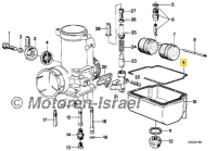 Vergaserdichtung für R90S DellOrto-Vergaser