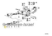 Gearbox output flange nut