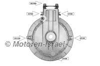 Mutter in Stahl M10x1.5 (Vielzahn) für Antrieb / Schwinge