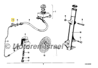 VA-Schlauchhalter für Bremsschlauch vorne R75/6-R100RS