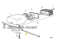 Halter Rücklicht aus Edelstahl 362mm